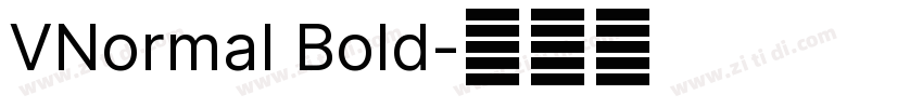 VNormal Bold字体转换